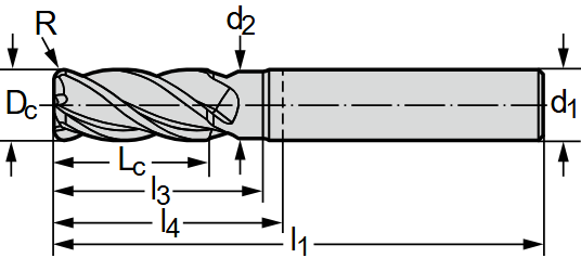 Фреза &Oslash;10мм 72мм 4EA MC230-10.0A4B100C-WK40TF фото