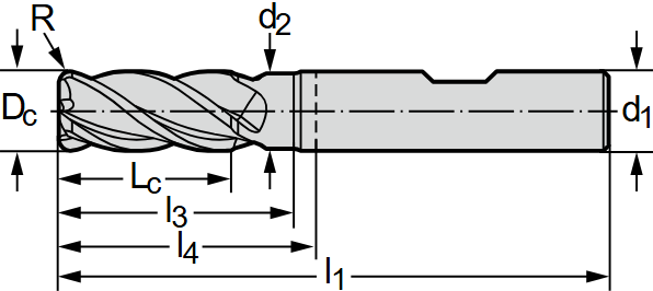 Фреза &Oslash;12мм 83мм 4EA MC230-12.0W4B050C-WK40TF фото