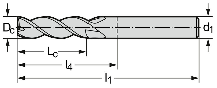 Фреза &Oslash;1мм 38мм 3EA MC230-01.0A3L-WK40TF фото