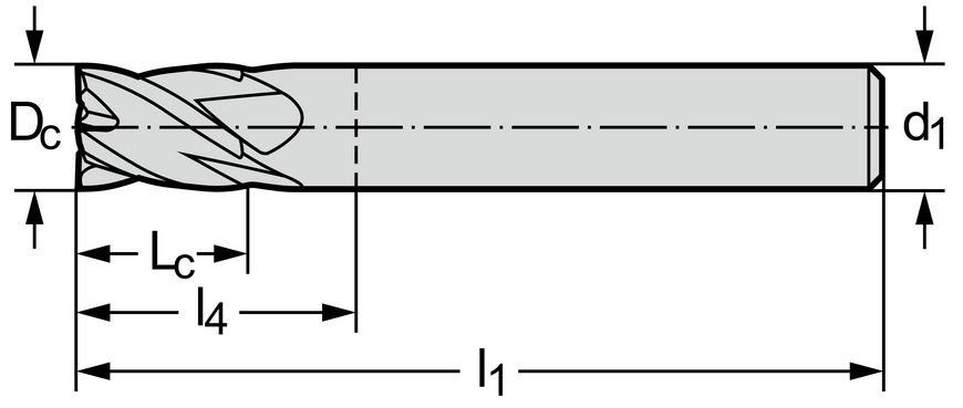 Фреза &Oslash;10мм 51мм 4EA MC230-10.0A4S-WK40TF фото