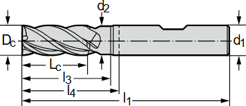 Фреза &Oslash;4мм 57мм 4EA MC230-04.0W4BC-WK40TF фото