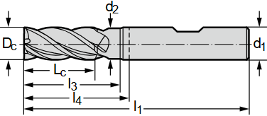 Фреза &Oslash;3мм 57мм 4EA MC230-03.0W4BC-WK40TF фото