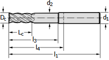 Фреза &Oslash;8мм 80мм 4EA MC326-08.0A4LC-WK40TF фото