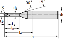 Фреза &Oslash;1мм 60мм 2EA H4046918-1-10 фото