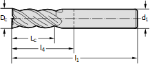 Фреза &Oslash;12мм 100мм 4EA MC122-12.0A4L-WJ30TF фото