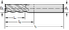 Фреза &Oslash;12мм 100мм 4EA MC122-12.0A4L-WJ30TF фото 2