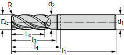 Фреза &Oslash;2мм 57мм 4EA MC230-02.0A4B020C-WK40TF фото