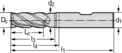 Фреза &Oslash;5мм 57мм 4EA MC230-05.0W4BC-WK40TF фото
